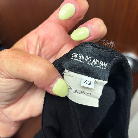 Giorgio Armani High Rise Wool Trousers - Picture 11 of 11